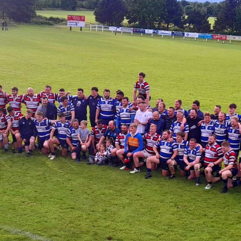 RFU's tweet photo. What an amazing effort! 🤩

Driffield RUFC raised more than £20,000 for cancer charities @CandlelightersT and @ProstateUK thanks to a charity rugby game and bike ride 🏉

Well done, @Driffrugby 👏

Tap below to read more ⬇️
