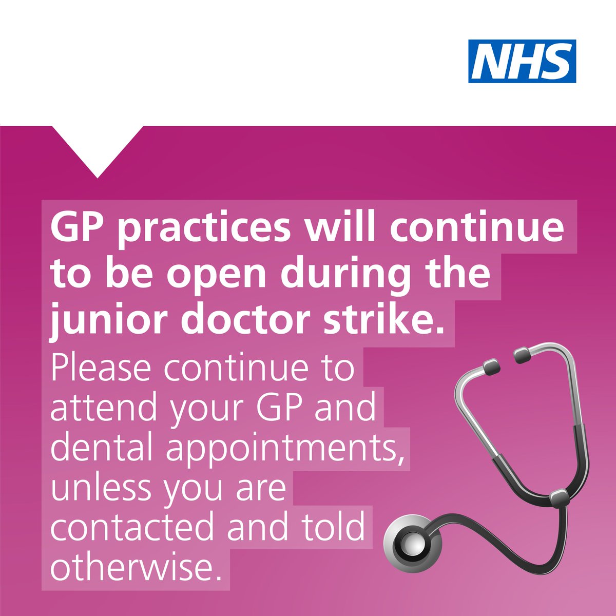 Doctors are on strike from this Thursday until Tuesday 2nd July.

Please continue to attend your scheduled appointments unless contacted.

In this time, please help us to help you: selondonics.org/help-us-to-hel…