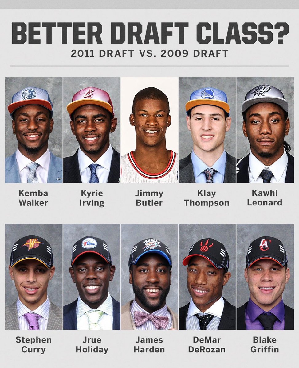 Draft del 2011 o del 2009? 🤔

(via <a href="/ESPNNBA/">NBA on ESPN</a>)