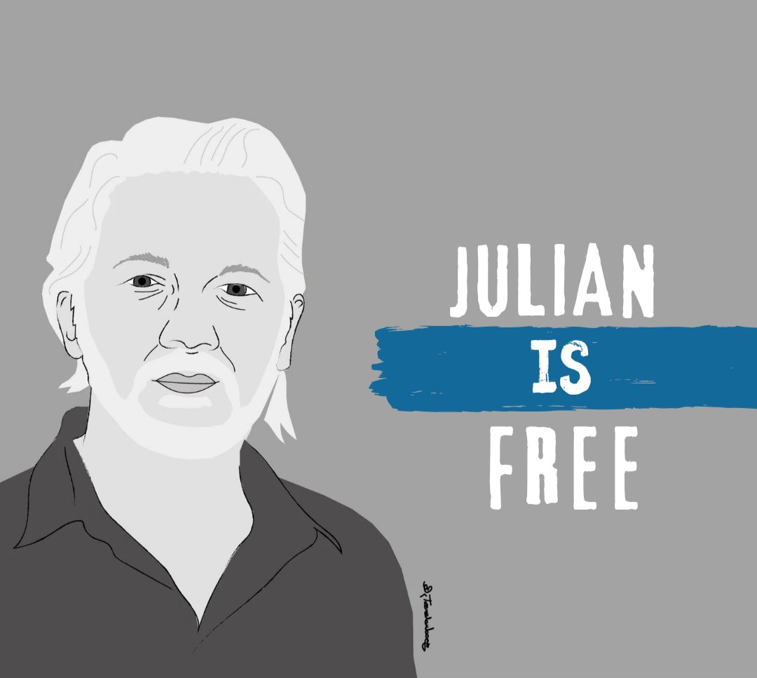 Julian Assange is Free!