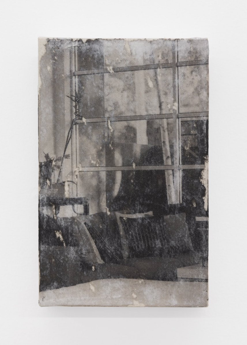 Garrett Lockhart from earlier this year-inkjettransfers on cotton. Works host meticulously acquired images, from various mags, notably sourced from advert spreads of Interview mag. These images, spanning 80s-00s, create 📸shot of idealized bods, objs, and dom. living.