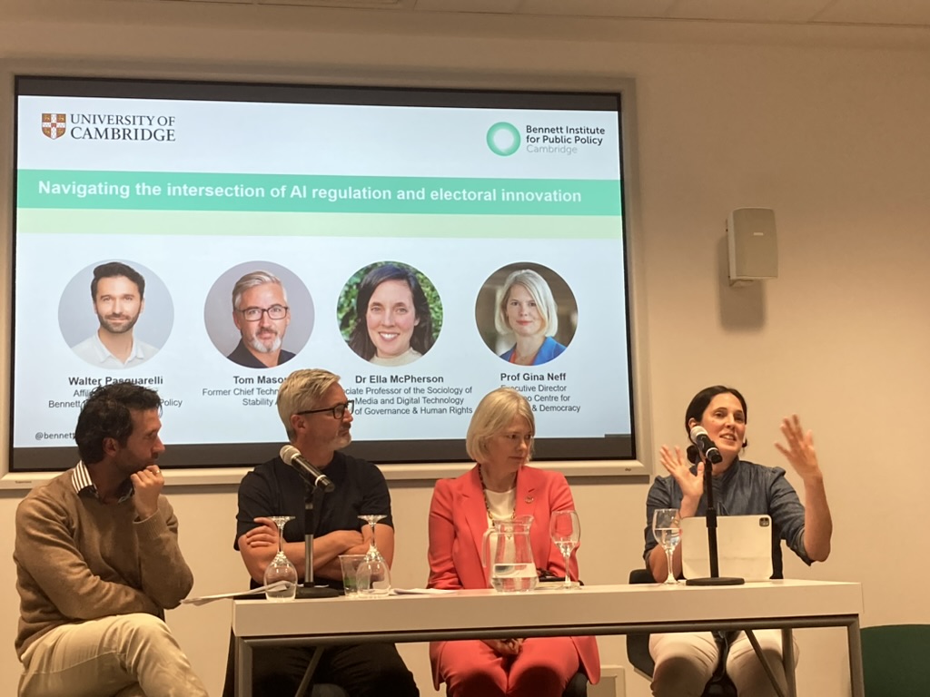 Bennett Institute for Public Policy (@bennettinst) on Twitter photo Is worrying about the impact of AI on political elections a tactic of distraction?
<a href="/DrEllaMcPherson/">Ella McPherson</a> questions who benefits from fears of AI-driven misinformation & deepfakes, despite research showing propaganda has limited effect.
Watch: bennettinstitute.cam.ac.uk/events/how-wil… Is worrying about the impact of AI on political elections a tactic of distraction?
<a href="/DrEllaMcPherson/">Ella McPherson</a> questions who benefits from fears of AI-driven misinformation & deepfakes, despite research showing propaganda has limited effect.
Watch: bennettinstitute.cam.ac.uk/events/how-wil…