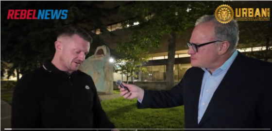daveatherton's tweet photo. An update from Tommy @TRobinsonNewEra, it seems censorship is the reason he was arrested, he tweets:

"Ok I’m FREE, we’ll sort of, none of this makes sense, I’m now detained in Calgary, prevented from leaving the city, these conditions stop me from continuing my tour of Canada & meeting with guests for podcasts . 

"I’m not even allowed to leave to travel home."