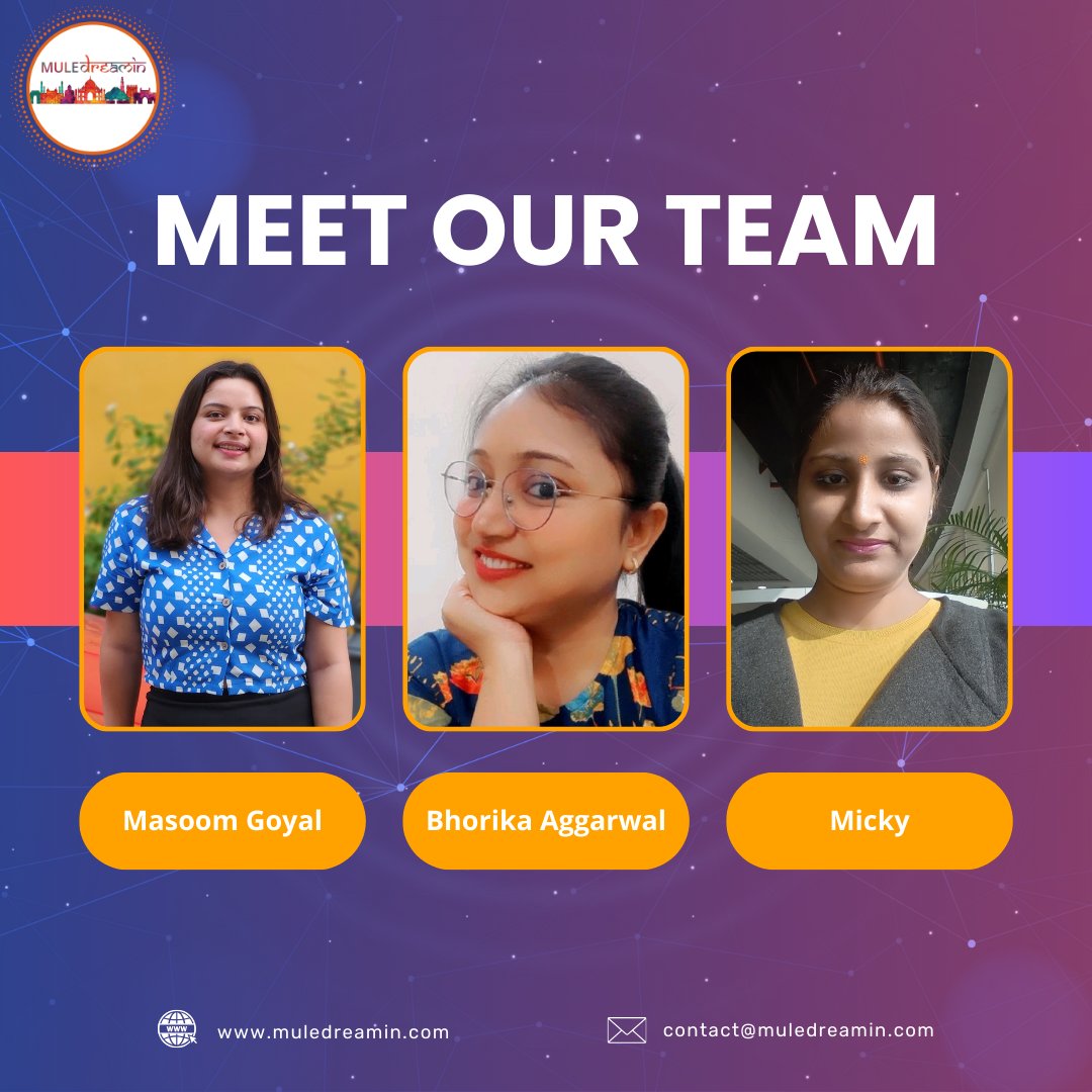 ⚡ Meet Our Team ⚡ 

Hello #Trailblazers #Muleys,

We are proud to introduce our team members who are working day &amp; night to make @MuleDreamin a great success and give you the best experience at our conference. 
#muledreamin24 #muledreamin #teamwork #meetourteam