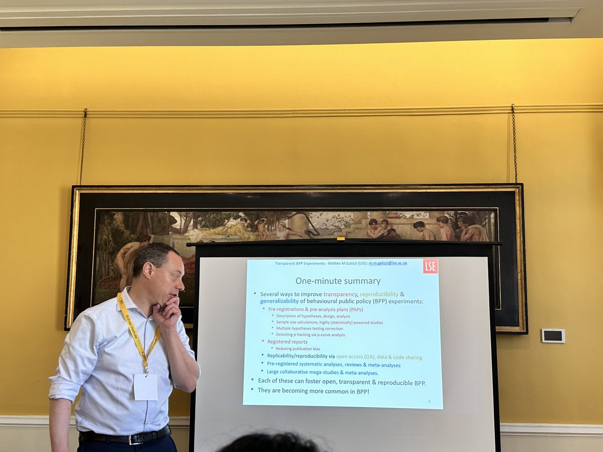 IBPPA (@ibppa) on Twitter photo <a href="/Matteo_Galizzi/">Matteo M Galizzi</a> discussing the importance of Replicability and generalisability in <a href="/BPPjournal/">Behavioural Public Policy journal</a> on second day of #IBPPC2024 <a href="/Matteo_Galizzi/">Matteo M Galizzi</a> discussing the importance of Replicability and generalisability in <a href="/BPPjournal/">Behavioural Public Policy journal</a> on second day of #IBPPC2024