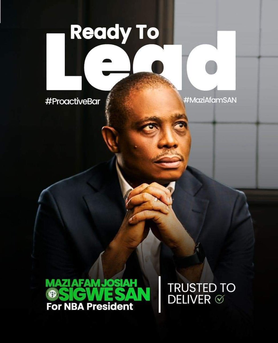 Poised to deliver..
Incomparable track record..
Ready to lead!

VOTE Mazi Afam <a href="/afamosigwe/">AFAM OSIGWE</a> Josiah Osigwe 4 NBA President