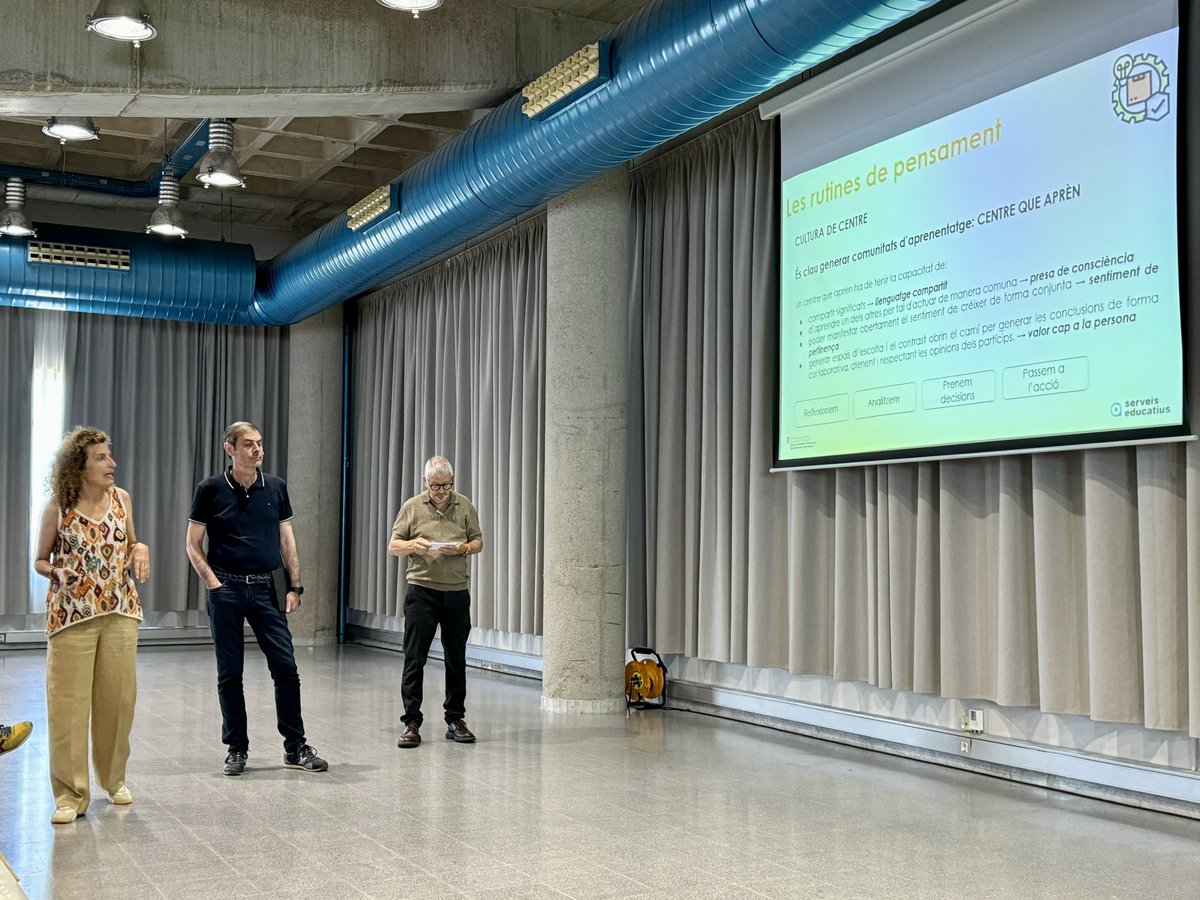 Xarxes i Serveis educatius (@seixarxes) on Twitter photo Els formadors experts de 🔸l’Assessorament col·laboratiu a centres des del Servei Educatiu integrat🔸presenten la 🔹CAIXA D’EINES🔹de la formació als futurs formadors, més de 200 professionals de tot el territori.
<a href="/jesteveg/">Josep Maria Esteve</a> <a href="/RaulManzanoT/">Raül Manzano</a>
#PepiTorres
#SEI#CRP#EAP#LIC Els formadors experts de 🔸l’Assessorament col·laboratiu a centres des del Servei Educatiu integrat🔸presenten la 🔹CAIXA D’EINES🔹de la formació als futurs formadors, més de 200 professionals de tot el territori.
<a href="/jesteveg/">Josep Maria Esteve</a> <a href="/RaulManzanoT/">Raül Manzano</a>
#PepiTorres
#SEI#CRP#EAP#LIC