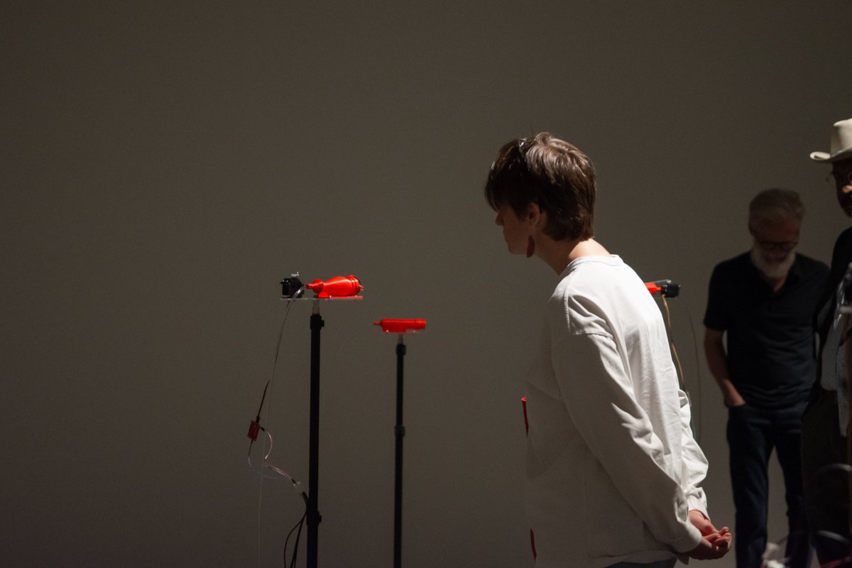 NewMediaGallery's tweet photo. Contemplating PneumoMachinic.  Photos by Kathy Datsky.  @TourismNewWest @anvilctr @New_Westminster https://t.co/lokaMDysv9