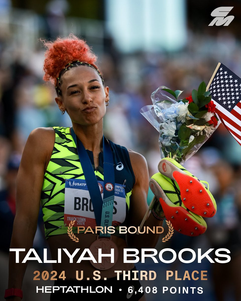 CLUTCH performance from Taliyah🥉

In what was a tight battle the whole way through, <a href="/love_tbrooks/">Taliyah Brooks</a> hangs on for 3rd and punches her ticket to Paris with a heptathlon PB of 6408!

The third spot was a close battle with Michelle Atherley, and Brooks closed the competition with an