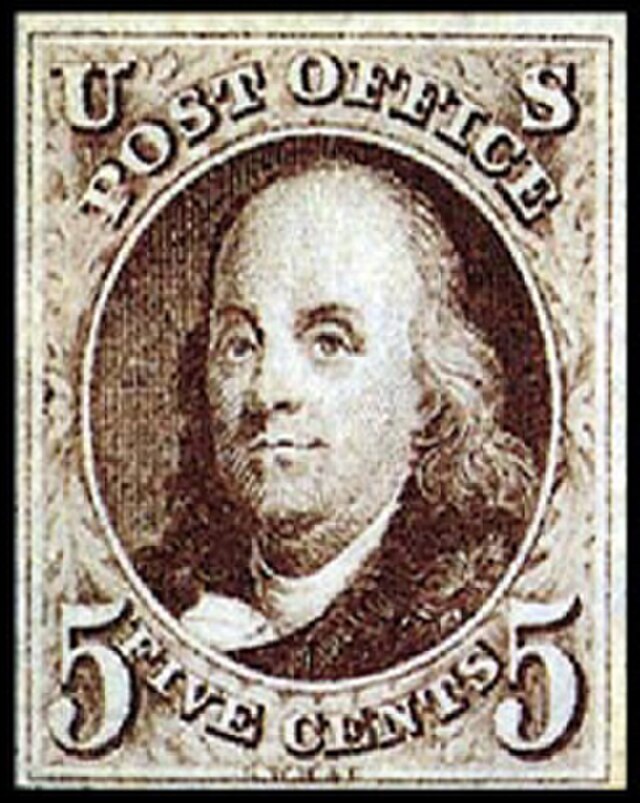URDailyHistory's tweet image. 1 July 1847: The US Post Office issues its first general issue postage stamps. One is a five-cent stamp that honored Benjamin Franklin, who was first #postmaster general under the Continental Congress, and a ten-cent stamp honoring George Washington. #ad amzn.to/44mvK6V