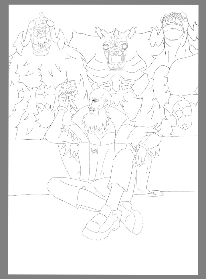 WolfPrime666's tweet photo. Update of this drawing of Marcus with his Rabbids friends now mutated form (believe me, it was a big challenge drawing the three guys in this form๐ตโ๐ซ).๐น๐น๐น #CaptainLaserhawk #MarcusHolloway #Watchldogs #R6Community #WeR6Community https://t.co/ur2YnOujPE