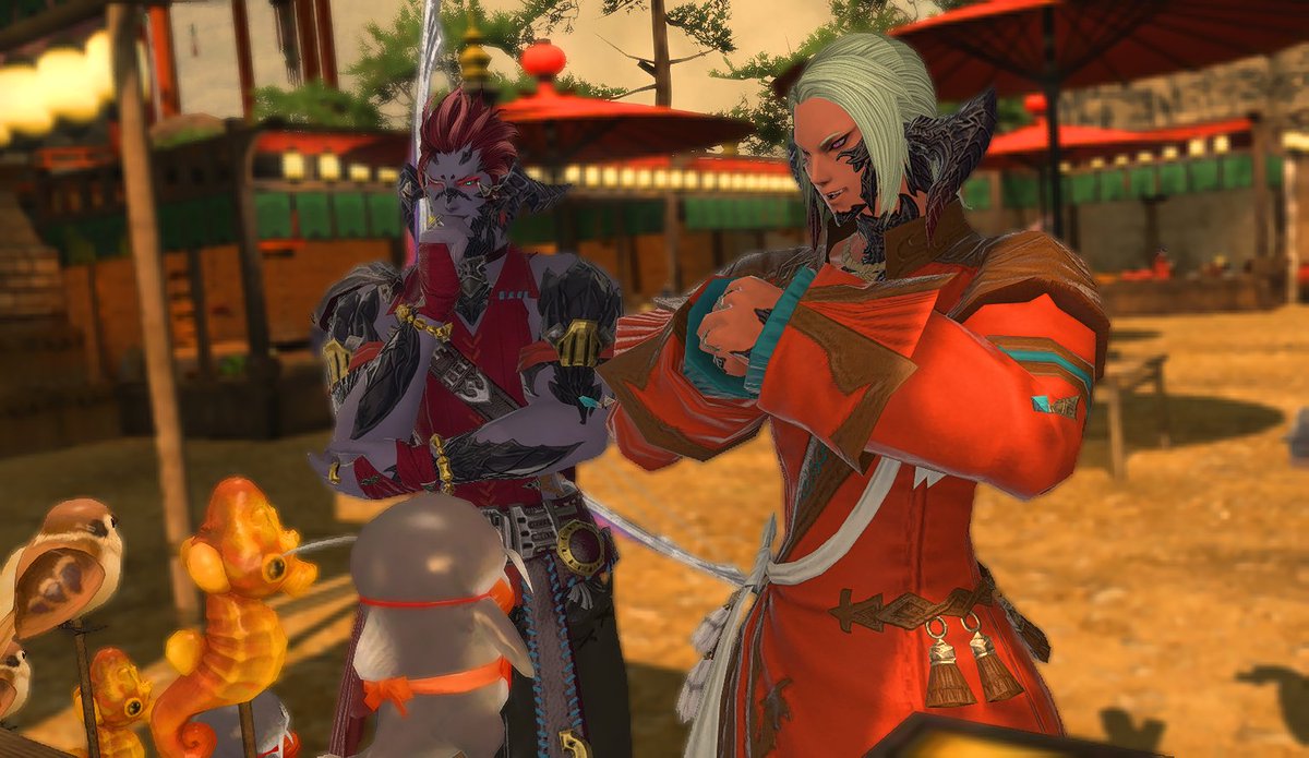 ver_caster's tweet photo. Rarepair Week Day 7 - Free Day (Dining)
Who would've thought the Doman Enclave would become one of the prime locations for a dinner date these days?
#XIVRarepairWeek | #XIVRarepairWeek2024 https://t.co/ck7Y46zSgi