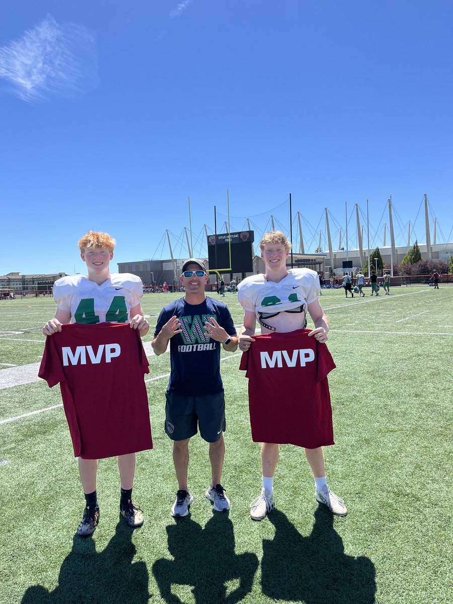 AlexTorgesen's tweet photo. Blessed to receive @CWUFB team camp DB mvp!

Thanks @CoachGallatin @CoachRipken @CoachT_CWU 

Such a fun camp! https://t.co/Jvy8vJ9azl