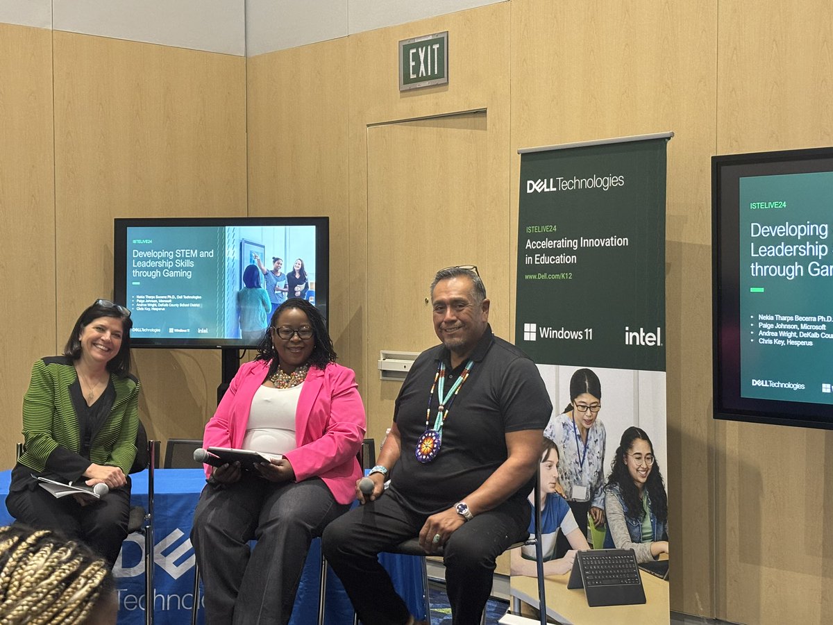 wrightway99's tweet image. In the presence of @Dell greatness! IYKYK about @katinapalpulkas. She’s one of the pioneers of the #Girlswhogame program and one of our thought partners. It was nice to have her support in the room for our #ISTLive24 #GWG panel discussions.