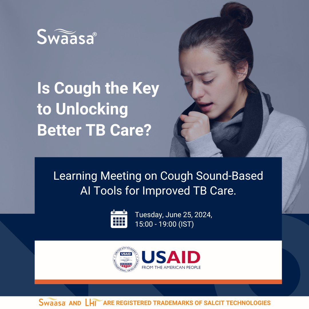 Coughing might be more than just a symptom. Our CTO
Narayana Rao joins the USAID discussion on AI-powered cough analysis for TB detection in India! Interested in the future of TB detection? Follow the thread. More insights are on their way.  #StopTB #HealthcareInnovation