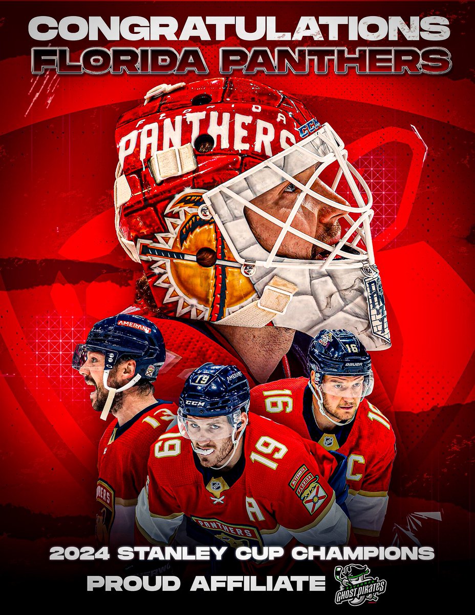 Congratulations <a href="/FlaPanthers/">Florida Panthers</a> on your first Stanley Cup in franchise history! 🎉