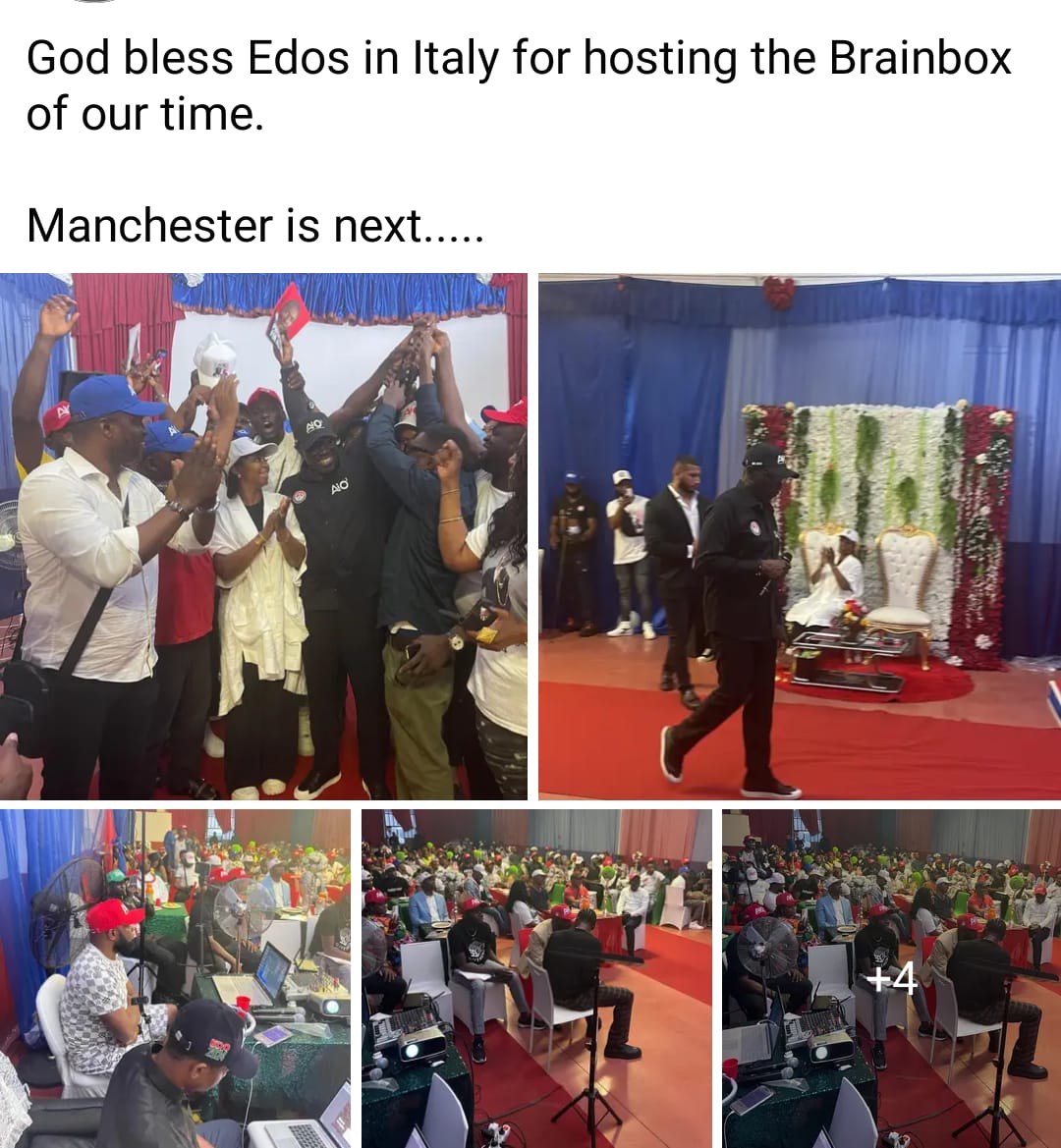 sunday_iya38568's tweet photo. Our Governorship candidate is meeting with the Edo community in Italy to share his manifesto and build a stronger relationship with the diaspora.
#Asueighodalo2024
#AsueOgie2024
#Edo2024
#EGoDoAm
#Ai02 https://t.co/AVRnpXVXZD