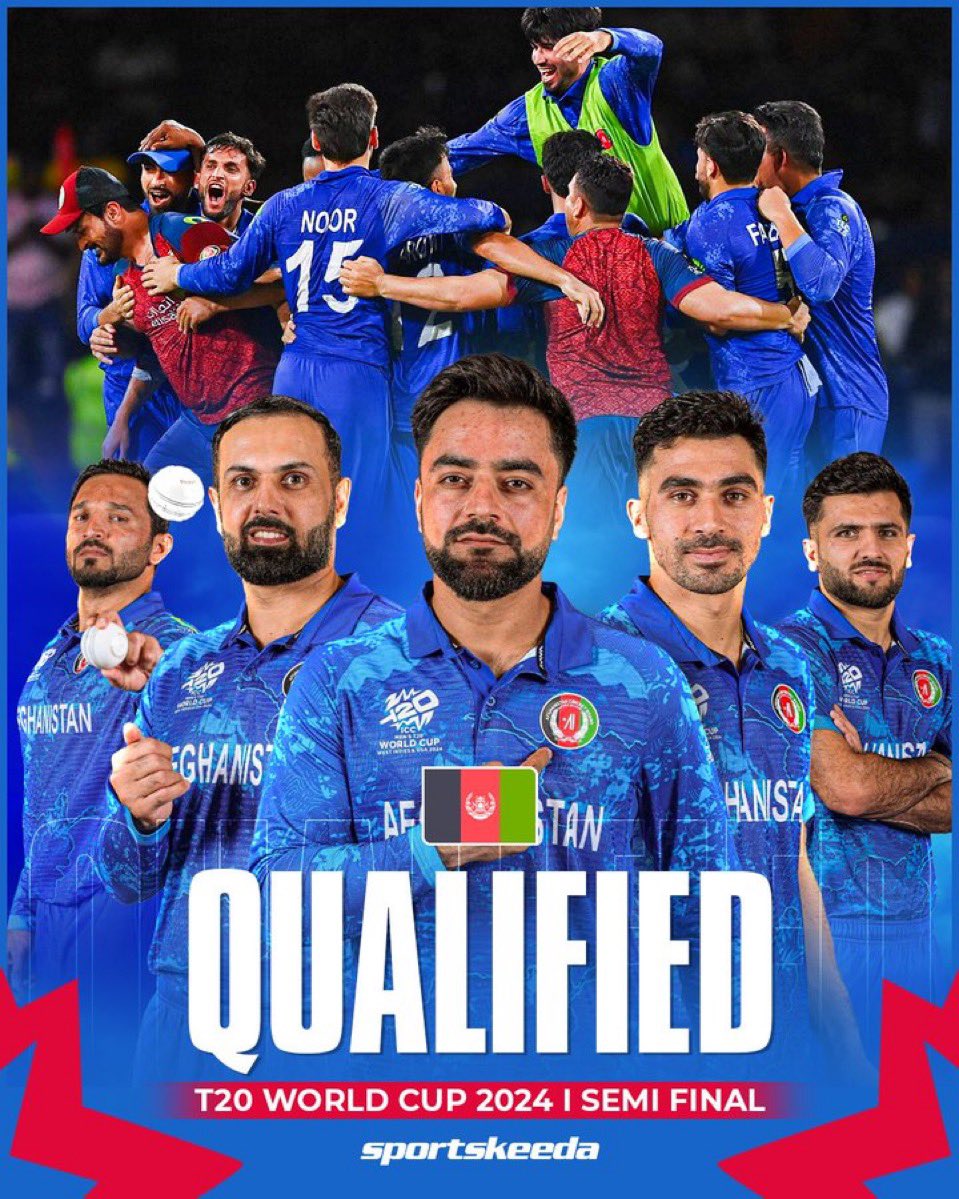 NaveedNoormal's tweet photo. What a nail-biting match! 🏏🔥 
A triumph of talent and spirit amidst challenging time. #Afghanistan's bowlers were pure magic, delivering a sensational performance that led to a stunning victory and a spot in the semi-finals. Absolute legends! 👏🇦🇫 #AFGvBAN #Cricket #SemiFinals https://t.co/pIqE8liQXj