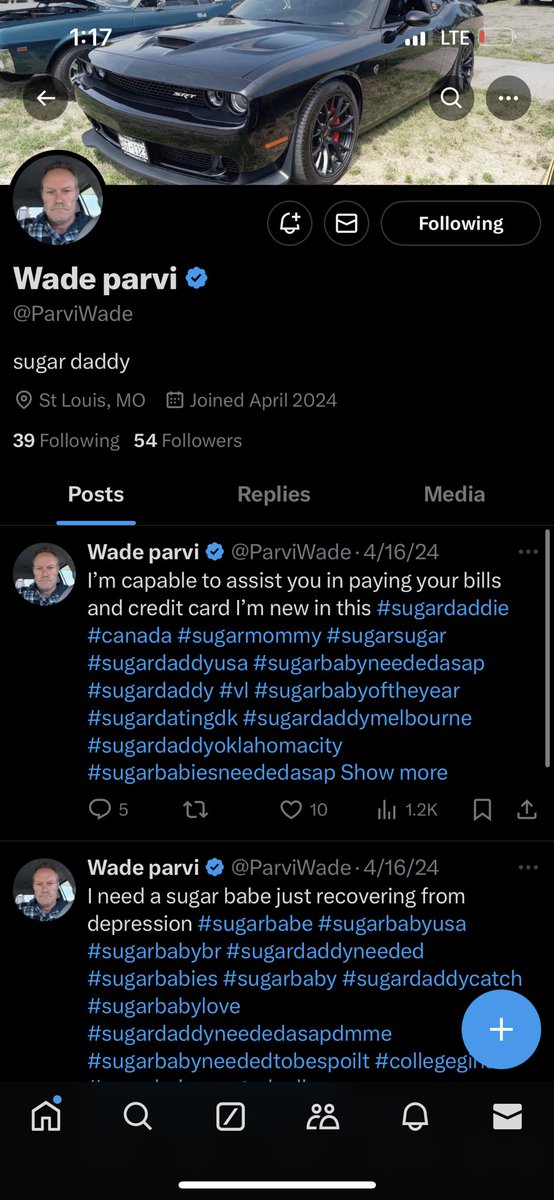 LachristainK's tweet photo. This supposed sugar daddy is a scammer. Even after telling him I had little money &amp; it was for my baby boy. Please beware! https://t.co/GGIyQk4veN