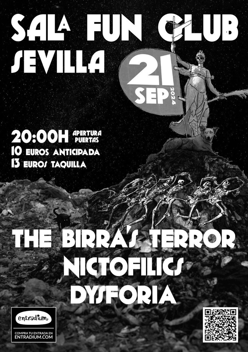 Ya se había anunciado aunque nosotros no lo habíamos hecho de manera oficial.
¡VOLVEMOS A SEVILLA!
Única fecha de la gira en Andalucía estaremos en la mítica <a href="/FunClubSevilla/">FunClub Sevilla</a> junto a <a href="/nictofilics/">Nictofilics</a> y Dysforia 
🎟️Entradas en <a href="/entradium/">entradium</a>
entradium.com/es/events/the-…
