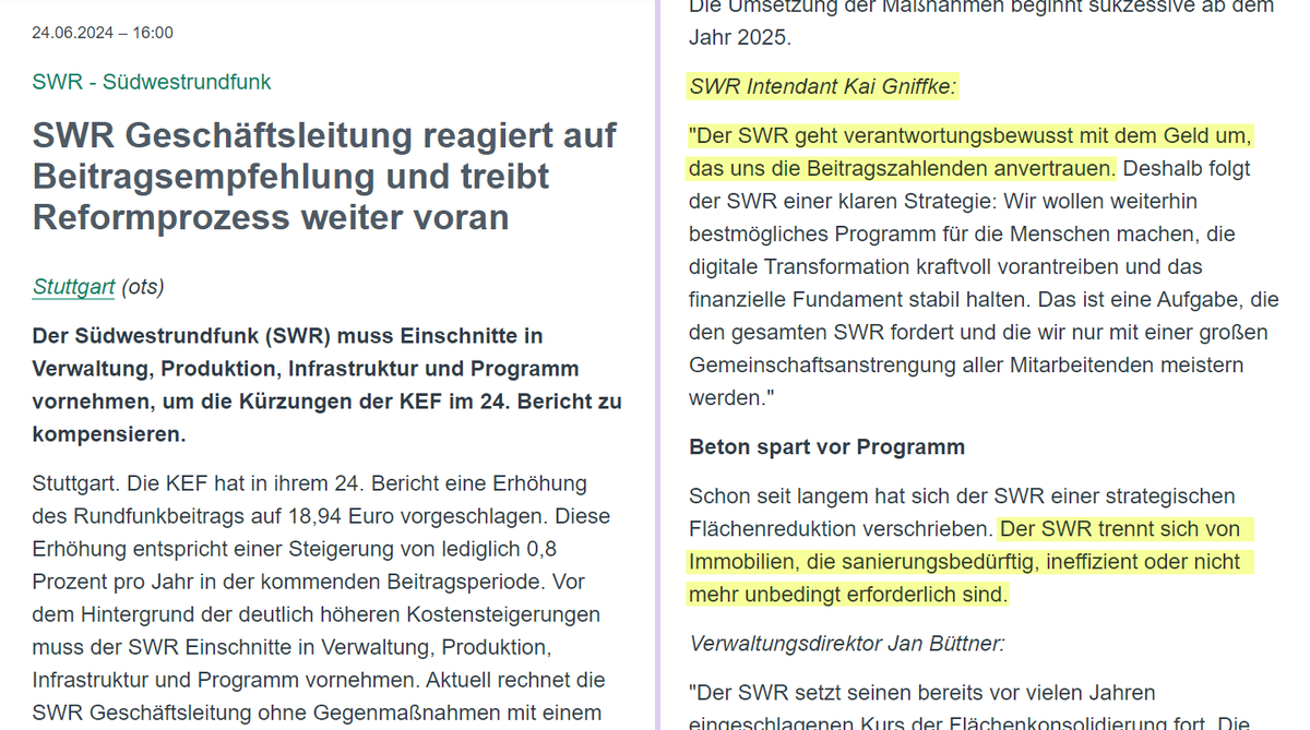 LutzOlaf's tweet photo. SWR-Fake News. Desinformation. Gniffke wieder am Bullshitten.

Fakt: ÖRR verschwendet Unsummen. Verantwortung nirgends. Ökonomisch unfähig. Totale Intransparenz. Ausmaß d Mißwirtschaft wurde &amp; wird vertuscht. 

ÖRR-Leadership: Täuscht. Lügt. Scammer. Wie Wirecard oder Enron. https://t.co/BKHPIYrois