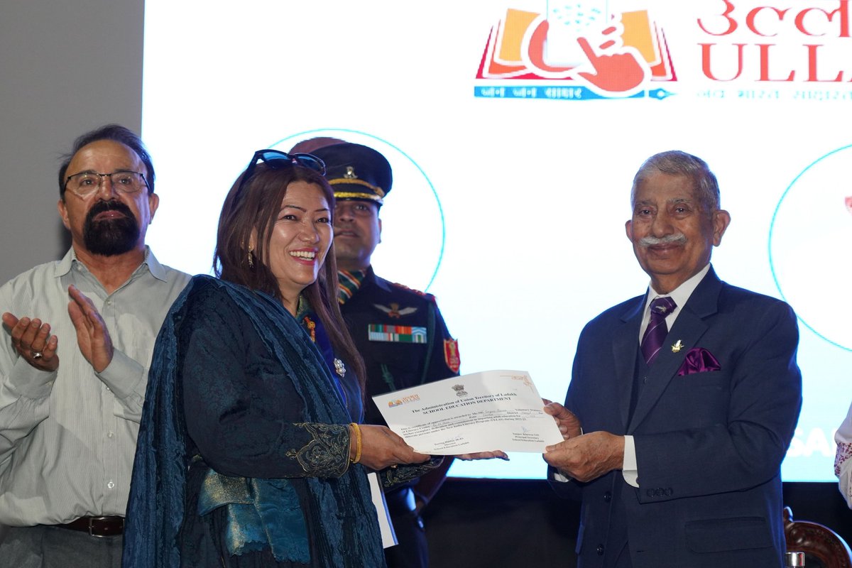 Office of the Lt. Governor, Ladakh (@lg_ladakh) on Twitter photo The Hon’ble Lt. Governor Brig (Dr) BD Mishra (Retd) attended the ULLAS Mela at the Sindhu Sanskriti Kendra, Leh.
<a href="/dse_ladakh/">Directorate of 𝗦chool 𝗘ducation, 𝗟𝗮𝗱𝗮𝗸𝗵</a> The Hon’ble Lt. Governor Brig (Dr) BD Mishra (Retd) attended the ULLAS Mela at the Sindhu Sanskriti Kendra, Leh.
<a href="/dse_ladakh/">Directorate of 𝗦chool 𝗘ducation, 𝗟𝗮𝗱𝗮𝗸𝗵</a>