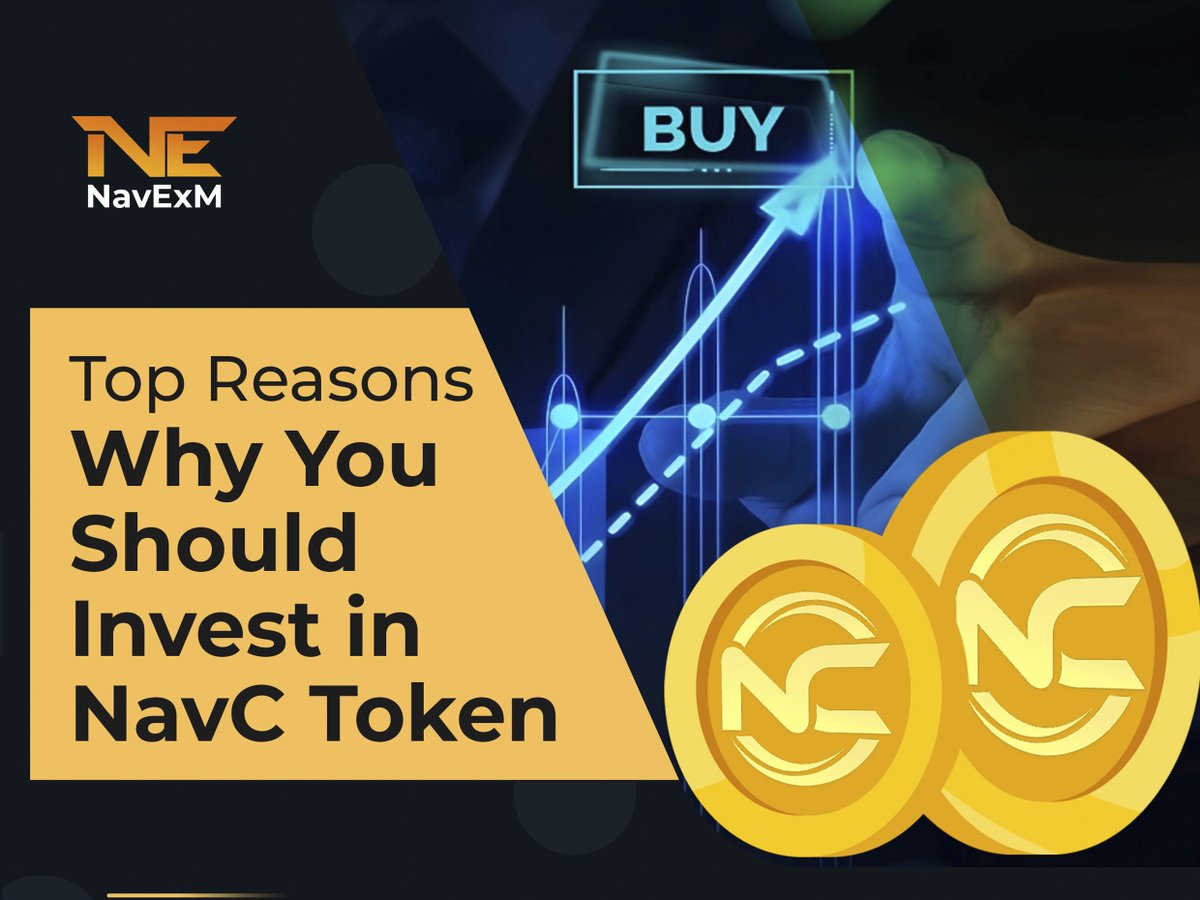 NavExM_Exchange's tweet photo. 🤔Why NavC?

😀NavC is an ERC-20 utility token of NavExM trading ecosystem.
1)  Price of NavC token increases with each trade on NavExM.
2)  Out of 112.5 billion tokens, only 0.02% is available to buy and trade, Creating limited supply with more demand in future.
3)  NavC is a key token pair available to trade on NavExM.
4)  NavExM's key features such as zero trading fees and cashback on trades creates an opportunity for million of traders to trade on the exchange, positively impacting the price of NavC.