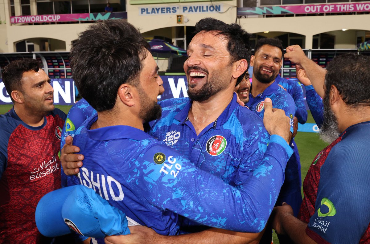 ACBofficials's tweet photo. 𝐓𝐡𝐢𝐬 𝐕𝐈𝐂𝐓𝐎𝐑𝐘 𝐦𝐞𝐚𝐧𝐬 𝐭𝐡𝐞 𝐰𝐨𝐫𝐥𝐝 𝐭𝐨 𝐮𝐬! 🤩👏

Congratulations to the entire nation! 🙌

#AfghanAtalan | #T20WorldCup | #AFGvBAN | #GloriousNationVictoriousTeam https://t.co/R2vJKNiAHG