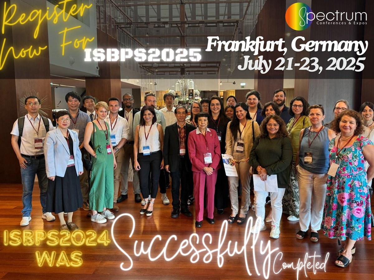 ISBPS2023's tweet image. Join us at ISBPS2025 Frankfurt, Germany on July 21-23, 2025