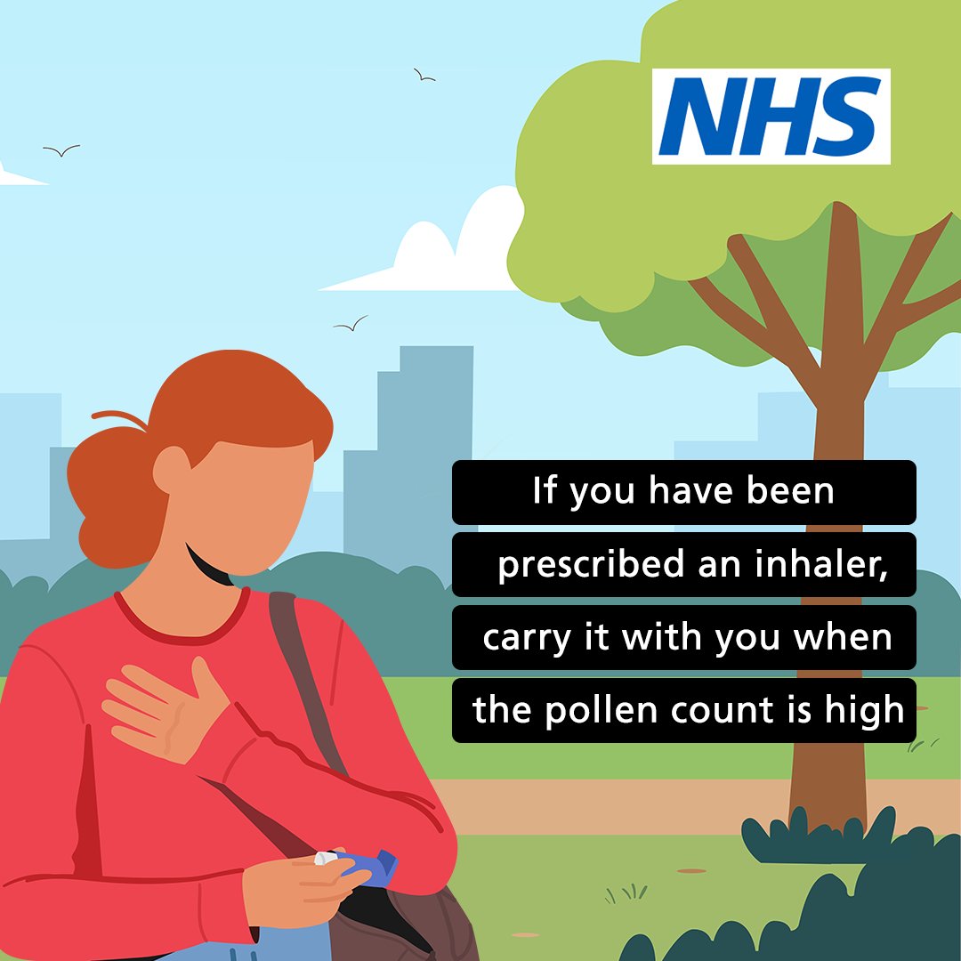 Pollen levels are high at the moment.

If you have asthma and notice the pollen levels make your symptoms worse and you are needing to use your inhaler more frequently, please talk to your pharmacist, contact your GP or NHS 111.