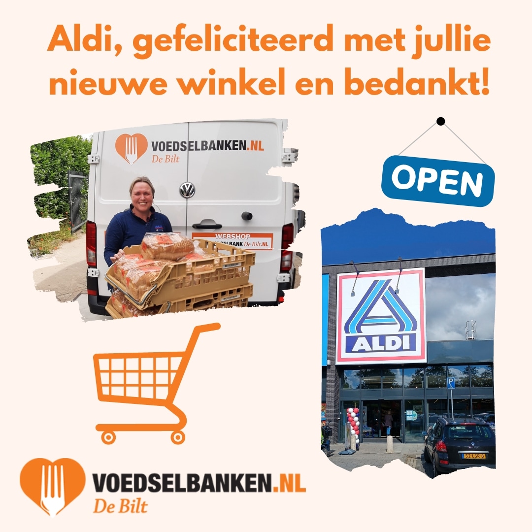 Sinds vorige week is Bilthoven een Aldi rijker. Maar... Hoeveel groente en fruit bestel je, hoeveel brood bak je af en hoe hou je de koeling vol zonder verspilling. Wij hebben al heel veel opgehaald. De komende twee weken blijft dat zo. Heel fijn, dank dat jullie aan ons denken!