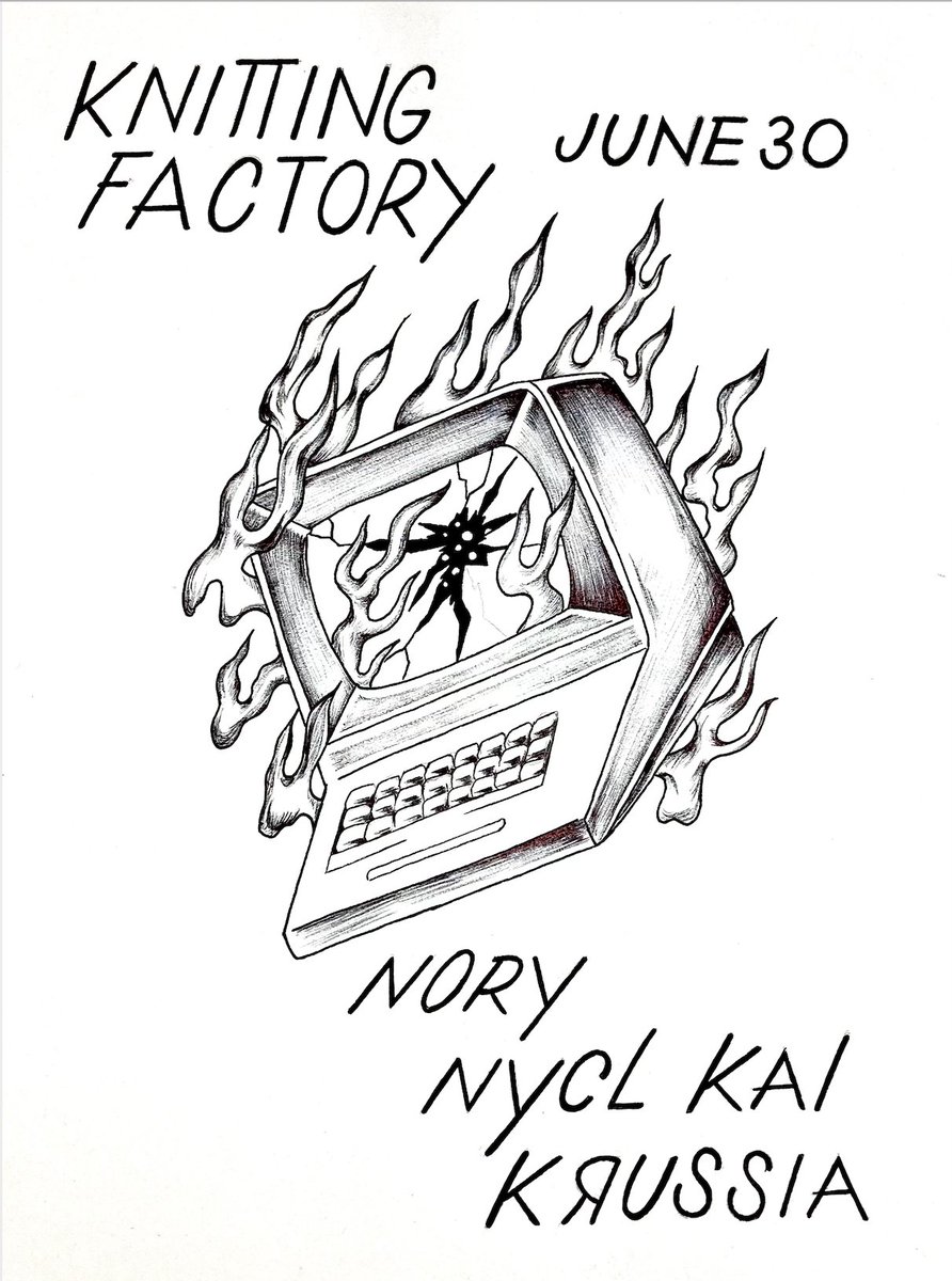This Sunday June 30th at <a href="/KnitFactoryNYC/">Knitting Factory NYC</a> 
sharing the stage with the young kings 
#NoryAronfeld and #NYCL KAI - 8pm

TIX - ticketweb.com/event/nory-nyc…