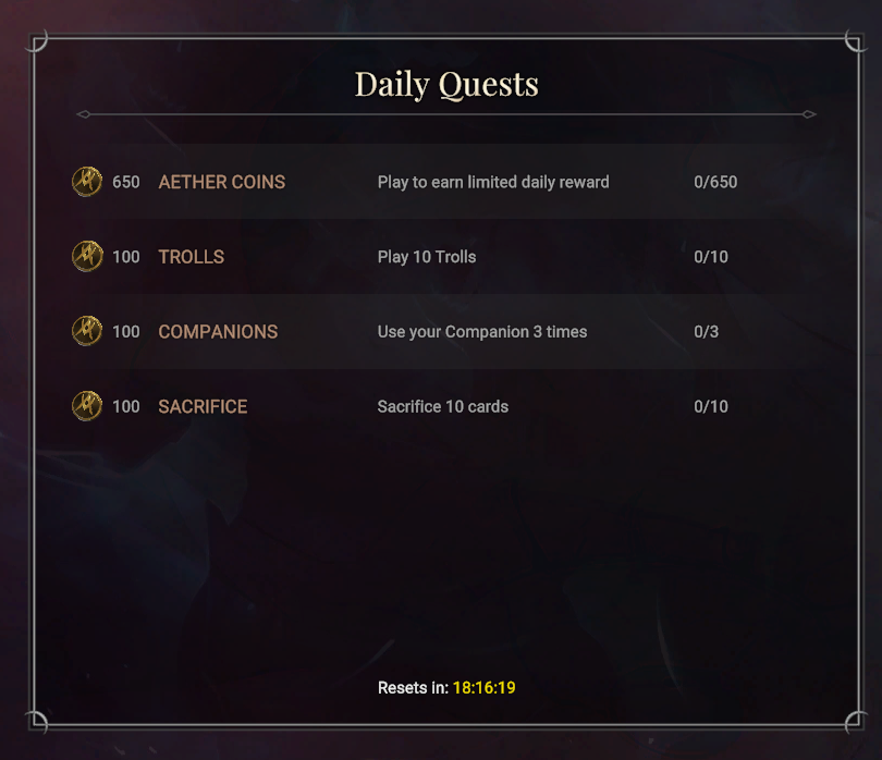showTOMaker's tweet photo. A new day and new daily quests in @AetherGamesInc
$AEG #NFT #web3 #Crypto #nfts #tcg #play2earn #play2airdrop
#Hearthstone #DescentofDragons #mtg, #MTGTheros #YuGiOh #SpeedDuel #PokemonTCG #PlayPokemon https://t.co/ZzOxKk2vCA