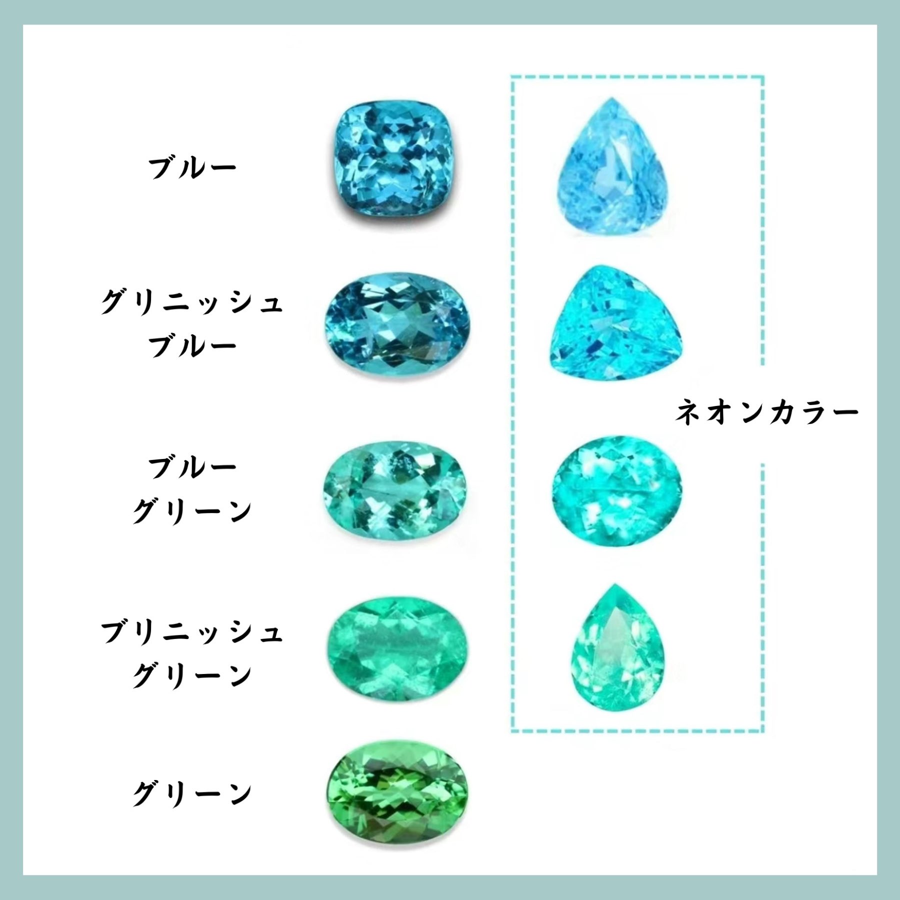 パライバトルマリンネオンカラー パライバトルマリンネオンカラー