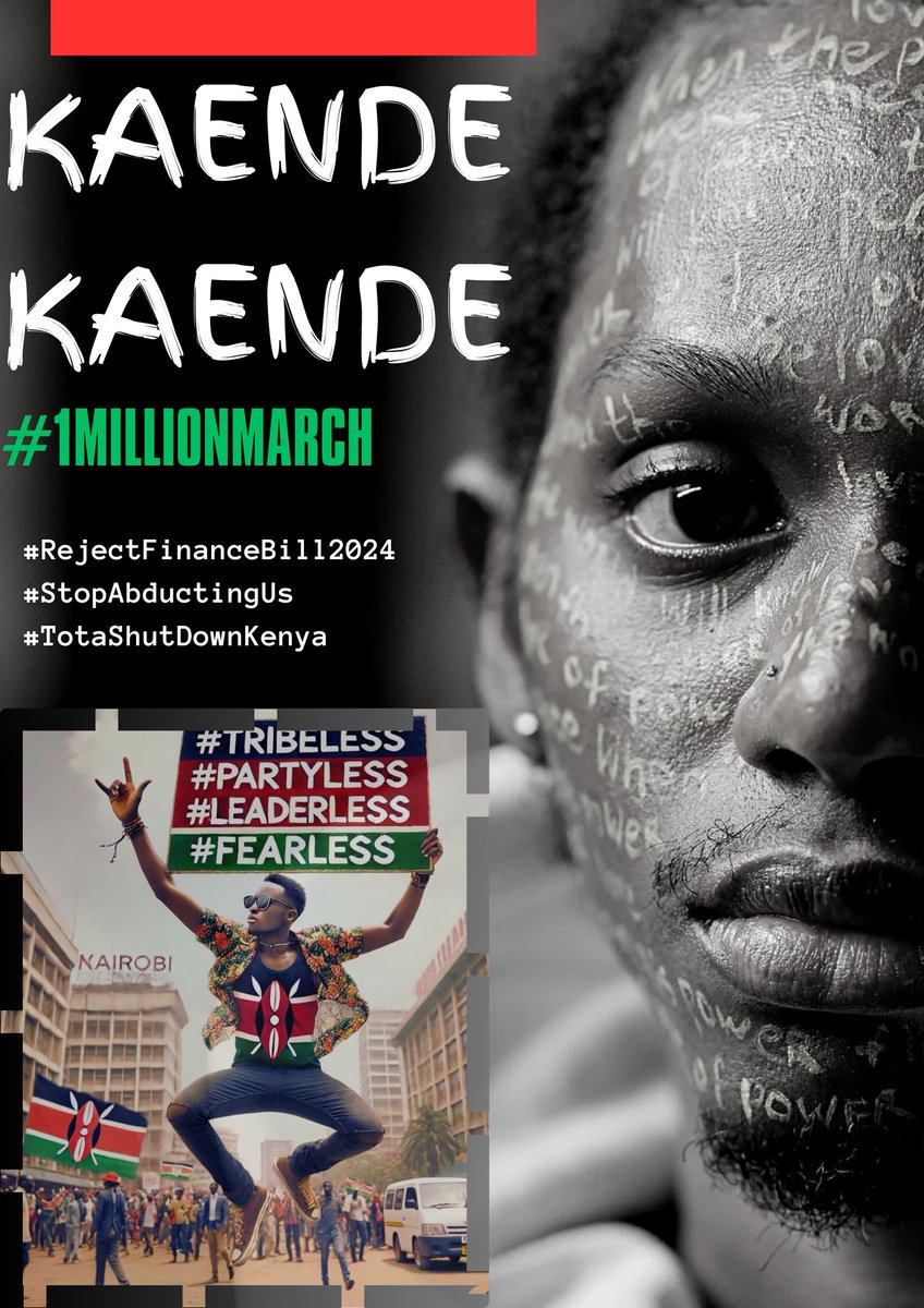 The Finance Bill 2024 burdens the already struggling Kenyan citizens with excessive taxes. We reject this bill for the sake of our future and the prosperity of our nation.
#rejectfinancebill2024 #totalshutdownke #occupyparliament 
#kaendekaende