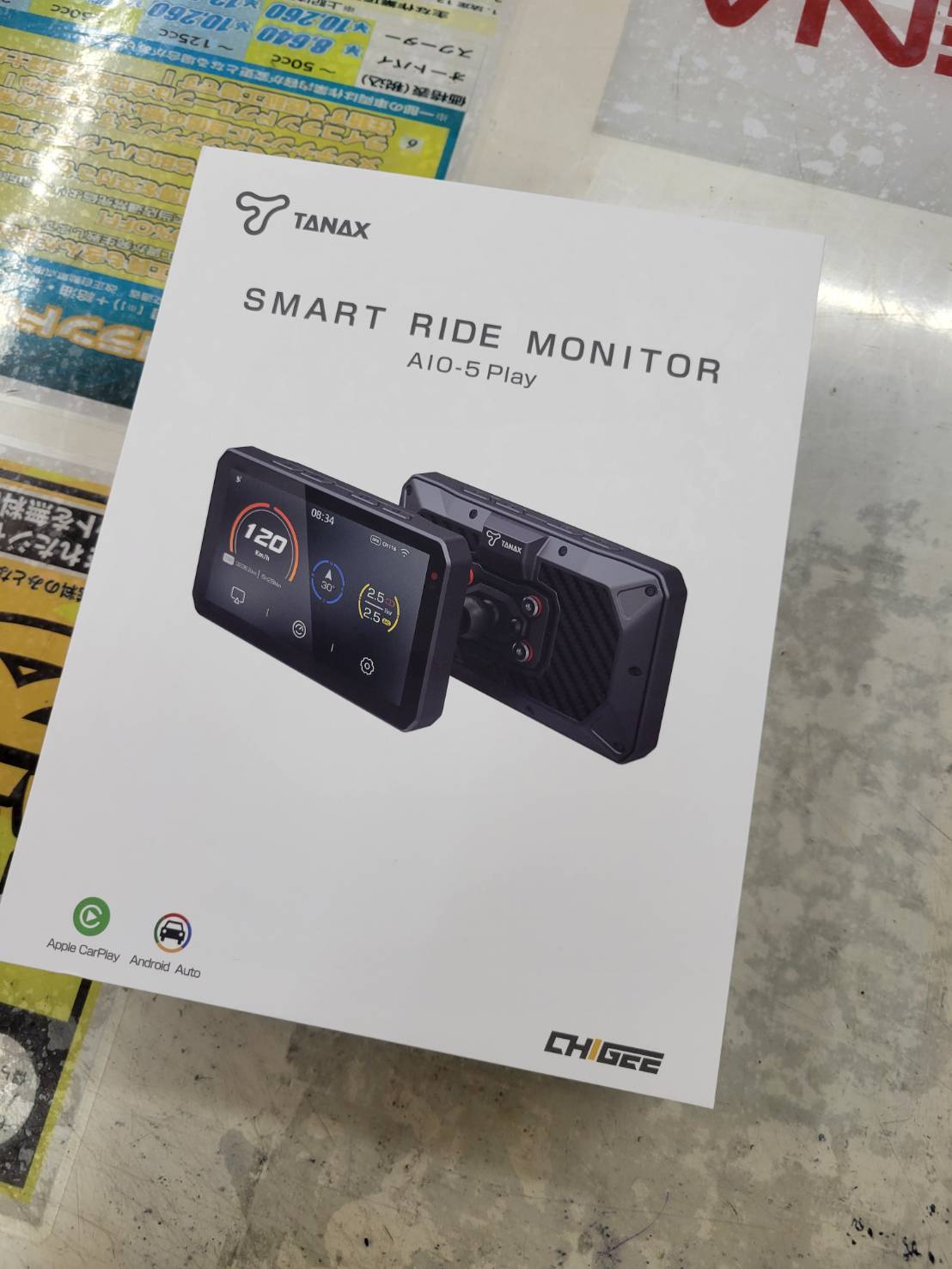 アクセサリー TANAX SMART RIDE MONITOR A10-5 Lite TANAX x CHIGEE Motorcycle Smart Ride Monitor AIO-5 Lite