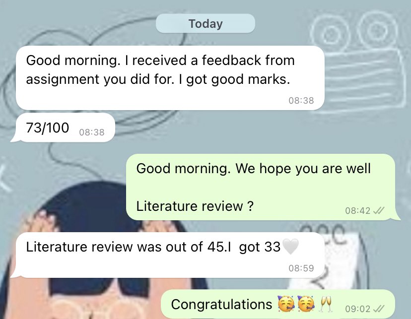 Lethabo4991's tweet photo. Reduce the academic stress and workload 

Services offered

Individual Assessments 
Group assessments 
Research proposals/ Reports 
Presentations 

WhatsApp 074 375 0075

#unisagraduates Aids Tirelo MKP and EFF Renaldo Gouws Lesufi Edna Nandos Cape Town Julius Assange Afghanistan https://t.co/DopkVlzyAA