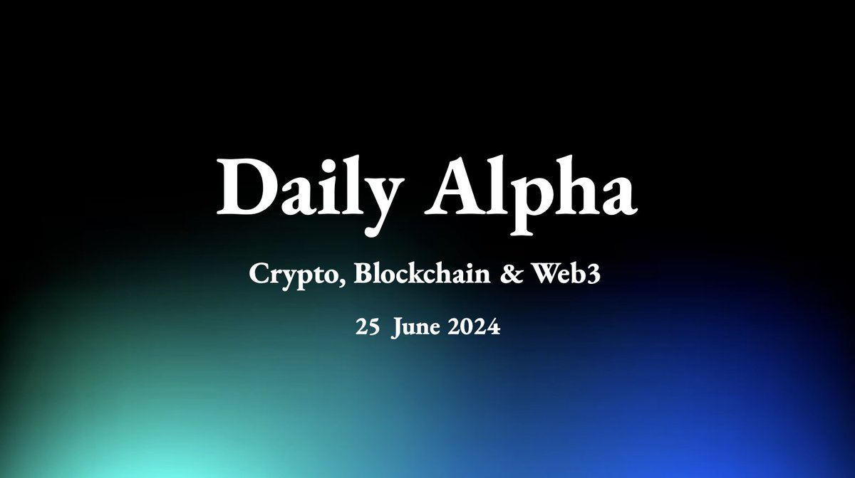 wagmidotglobal's tweet image. Daily #Crypto Alpha | June 25 2024                            

• Metaplanet&apos;s stock price soared nearly 500% in 2024.

• Vyper, the #Pythonic EVM smart contract language, releases version 0.4.0.

• The South Korean Cabinet approved the Virtual Asset User Protection Act,…