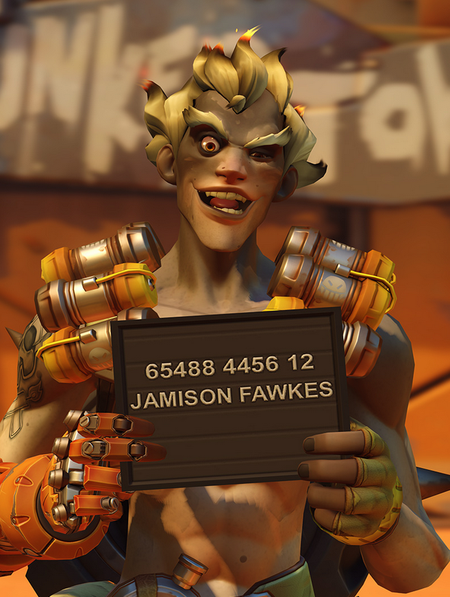 junkratted's tweet photo. okay but imagine being an overwatch 1 player going into a coma for 7 years and you see junkrat go from that to this https://t.co/x0tgg43EVH