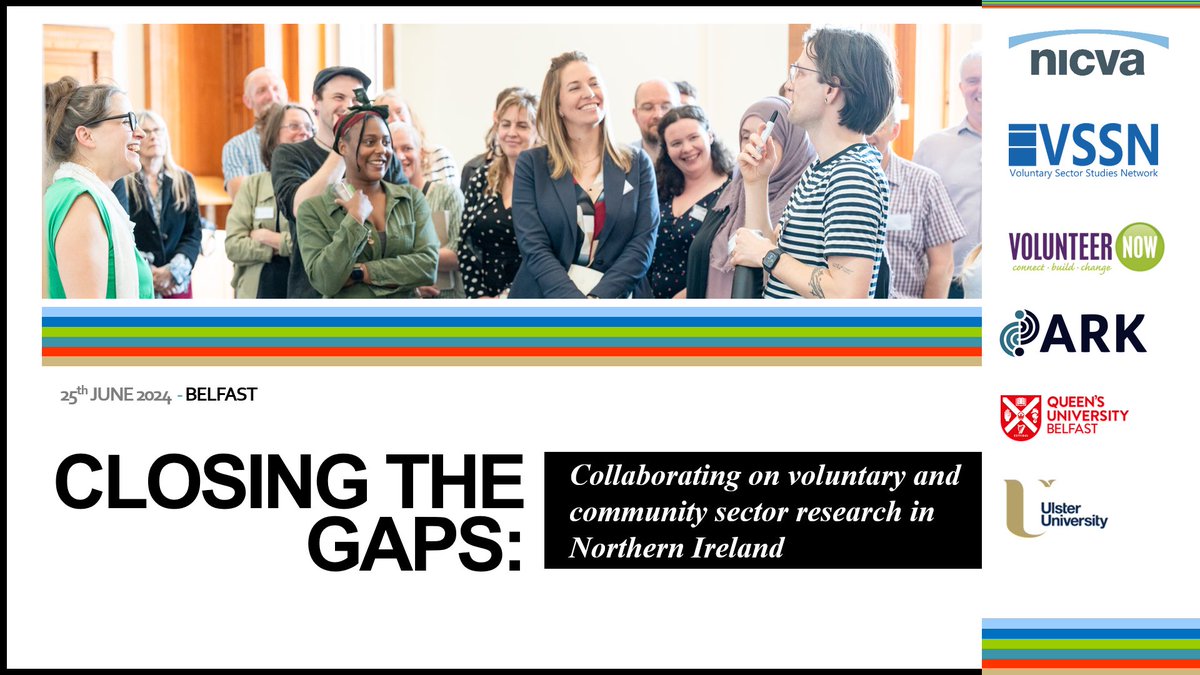 Jurgen Grotz (@jurgengrotz) on Twitter photo #closingthegapsbelfast
Hashtag for today!
<a href="/VSSN_UK/">VSSN</a> <a href="/NICVA/">NICVA</a> <a href="/VolunteerNow1/">Volunteer Now</a> <a href="/QUBelfast/">Queen's University Belfast 🎓</a> <a href="/UlsterUni/">Ulster University</a> @AmySandersA1 <a href="/IVRtweets/">IVR</a> #closingthegapsbelfast
Hashtag for today!
<a href="/VSSN_UK/">VSSN</a> <a href="/NICVA/">NICVA</a> <a href="/VolunteerNow1/">Volunteer Now</a> <a href="/QUBelfast/">Queen's University Belfast 🎓</a> <a href="/UlsterUni/">Ulster University</a> @AmySandersA1 <a href="/IVRtweets/">IVR</a>