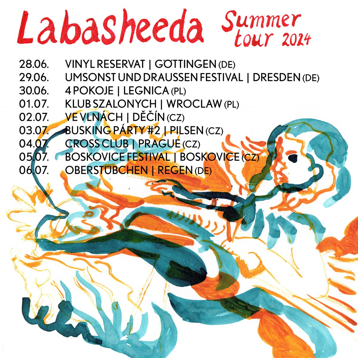 This Friday our Summer tour starts.
Check our agenda for all details: 
 
 labasheeda.nl/agenda/