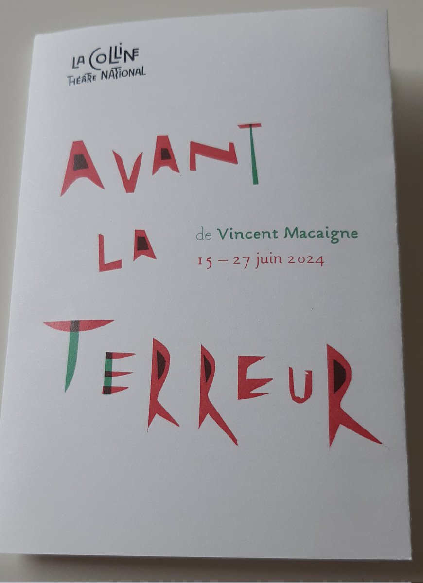 #AvantLaTerreur
#VincentMacaigne puise dans RICHARD III et HENRI VI pour décrire la transformation accélérée du monde que nous subissons.
Un tableau sombre que celui de notre humanité qu'il rend festif et déjanté.
Un grain de folie nécessaire.
😅
A <a href="/lacolline_tn/">La Colline</a> > 27/6