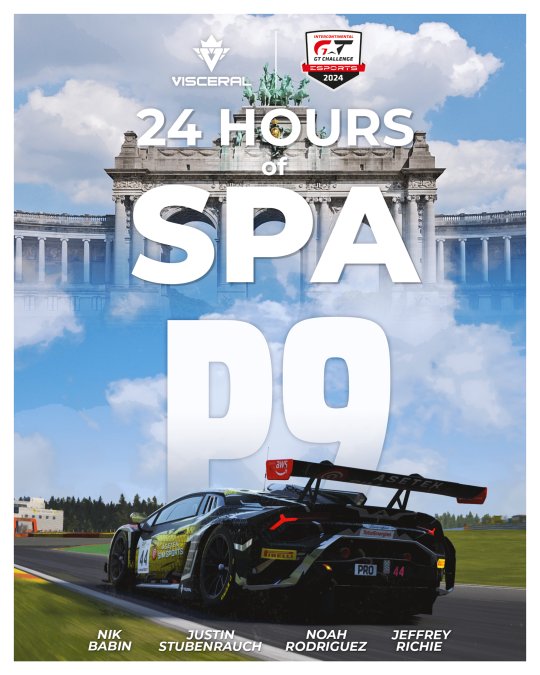 Visceral Esports (@visceralesports) on Twitter photo RACE RESULT | #VSRACC
It's a PODIUM for the #44 crew in the SRO <a href="/IntercontGTC/">Intercontinental GT Challenge</a> 24 Hours of Spa Esports Silver class. 🔥
#45 brings the car home in a respectable P9 considering the hardships on Lap 1. 👏
We have some good championship points now to consolidate in the next RACE RESULT | #VSRACC
It's a PODIUM for the #44 crew in the SRO <a href="/IntercontGTC/">Intercontinental GT Challenge</a> 24 Hours of Spa Esports Silver class. 🔥
#45 brings the car home in a respectable P9 considering the hardships on Lap 1. 👏
We have some good championship points now to consolidate in the next