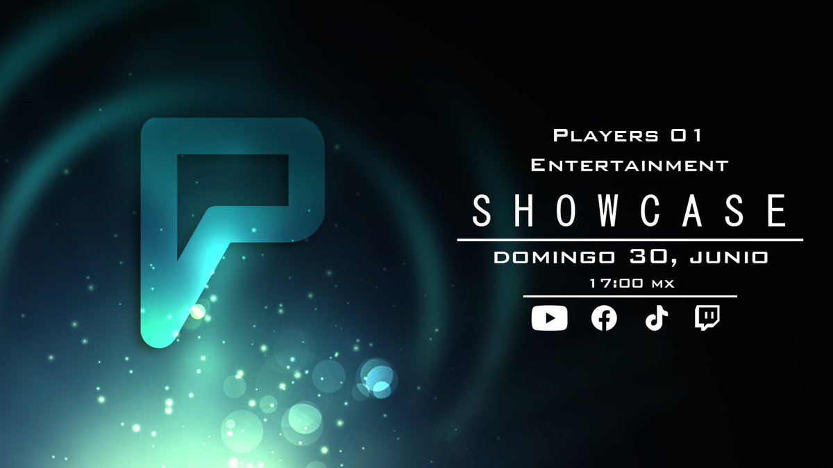 PLAYERS01twt's tweet photo. 💖Tenemos un gran anuncio✨

📢El día 30 de junio a las 5 de la tarde hora México se llevara a cabo nuestro primer ShowCase de Players 01 Entertaiment👀

😎Donde anunciaremos diferentes proyectos y le daremos una mejor resolución de nuestros apartados🛠

😀Los esperamos ese día🎆 https://t.co/QjctUNEBf2