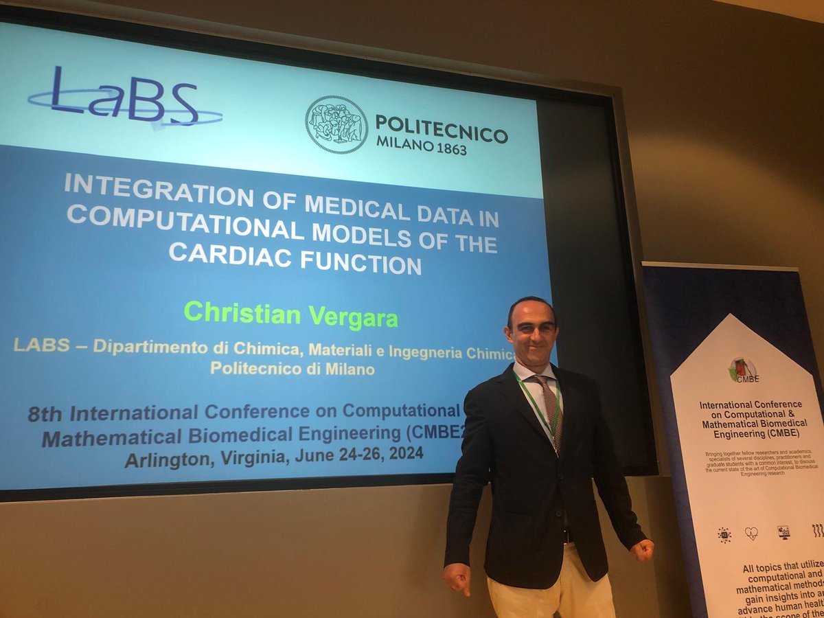 iHEART simulator (@iheartsimulator) on Twitter photo Keynote talk by Christian Vergara at #CMBE2024 at <a href="/GeorgeMasonU/">George Mason University</a>
Arlington
"Integration of medical data incomputational models of the cardiac function" Keynote talk by Christian Vergara at #CMBE2024 at <a href="/GeorgeMasonU/">George Mason University</a>
Arlington
"Integration of medical data incomputational models of the cardiac function"