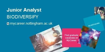 🌳 Biodiversify seeks an innovative recent graduate to support their projects in tech, agri-business, and apparel. Join us in tackling the biodiversity crisis and contributing to cutting-edge solutions. Apply now! #UoNHotJobs buff.ly/45qZmSu