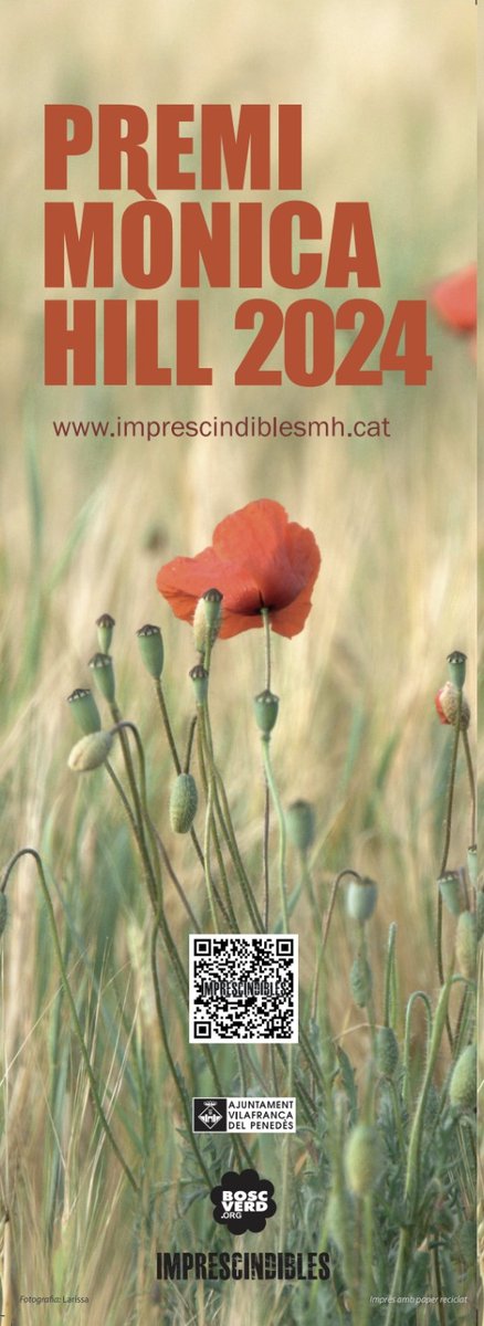 Ja es pot presentar candidatures de la Vegueria Penedès pels Premis Mònica Hill 2024.
Consulta les bases, el termini finalitza l'1 de novembre de 2024. imprescindiblesmh.cat/convocatories
<a href="/BoscVerd/">Bosc Verd - EdC</a> #ImprescindiblesMH
#PremisMònicaHill