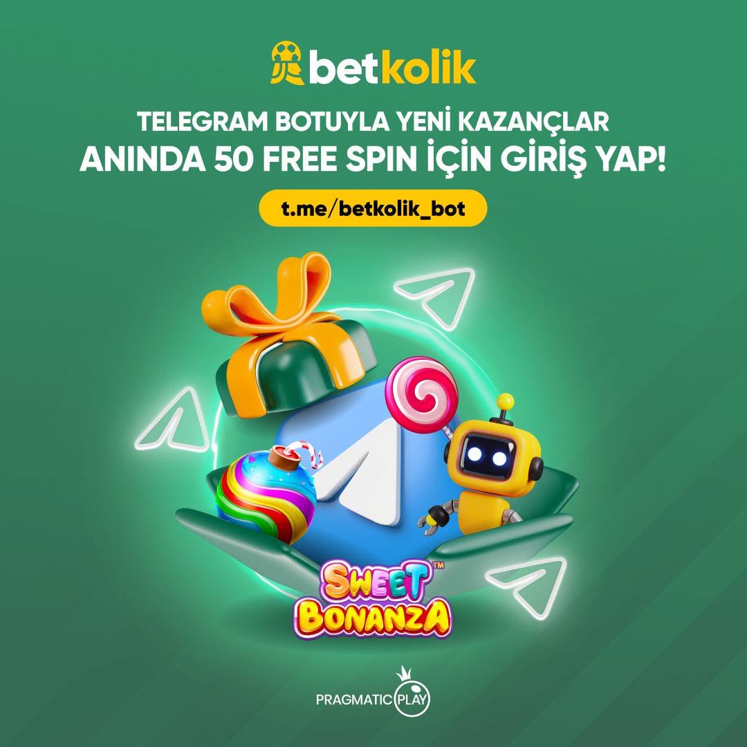 🍭Sweet Bonanza'da 50 Freespin kazanmak için @betkolik_bot ile hesabına giriş yap!

💰 İşlemden sonra yapacağın ilk minimum 500₺ ve üzeri yatırımda ek 100 Freespin daha hesabında

🤖t.me/betkolik_bot

💚rebrand.ly/koliktwitter

📌50 Freespin otomatik olarak aktarılacaktır.