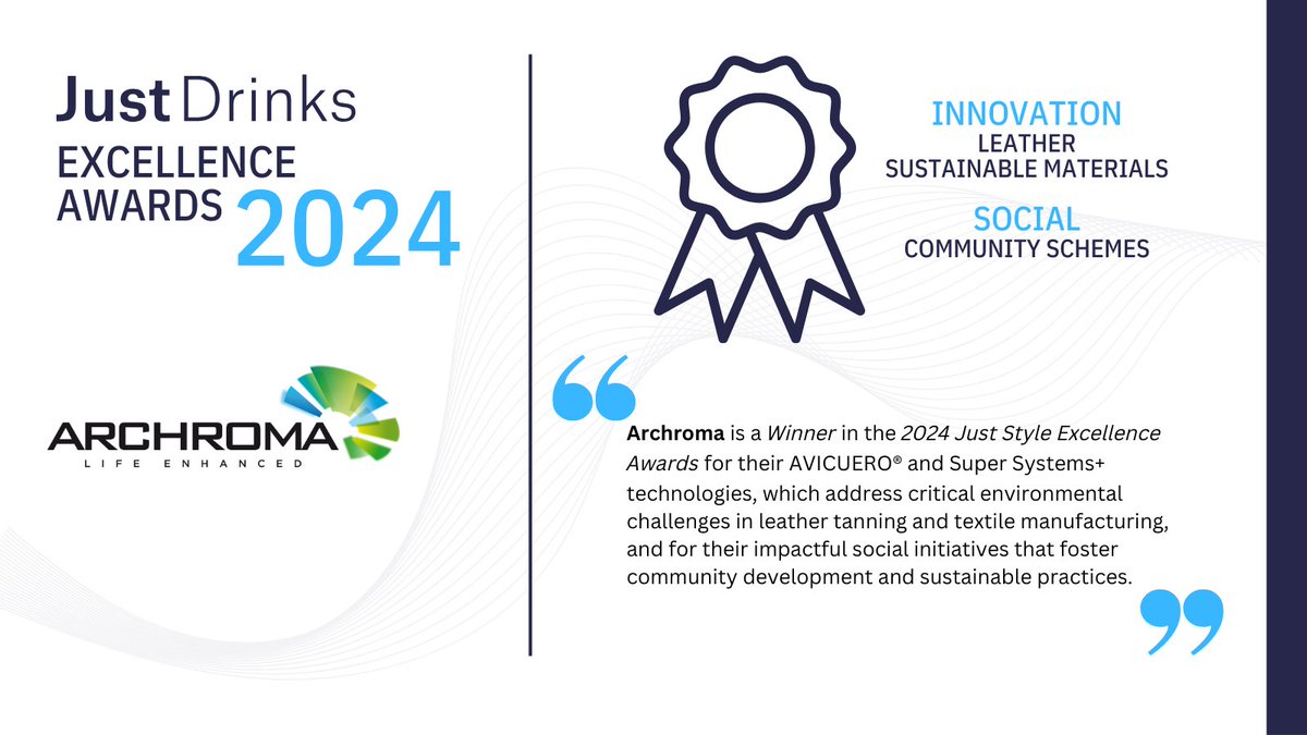 Archroma (@archromagroup) on Twitter photo ๐ขArchroma has clinched the ๐๐ฎ๐ฌ๐ญ ๐๐ญ๐ฒ๐ฅ๐ ๐๐ฐ๐๐ซ๐๐ฌ for the 2nd consecutive year! Our SUPER SYSTEMS+ & AVICUEROยฎ lead the ๐ฐ๐๐๐๐๐๐๐๐๐ category; our community engagement efforts in India earn us the ๐บ๐๐๐๐๐ย Award.
Read more: shorturl.at/Q0oUq ๐ขArchroma has clinched the ๐๐ฎ๐ฌ๐ญ ๐๐ญ๐ฒ๐ฅ๐ ๐๐ฐ๐๐ซ๐๐ฌ for the 2nd consecutive year! Our SUPER SYSTEMS+ & AVICUEROยฎ lead the ๐ฐ๐๐๐๐๐๐๐๐๐ category; our community engagement efforts in India earn us the ๐บ๐๐๐๐๐ย Award.
Read more: shorturl.at/Q0oUq