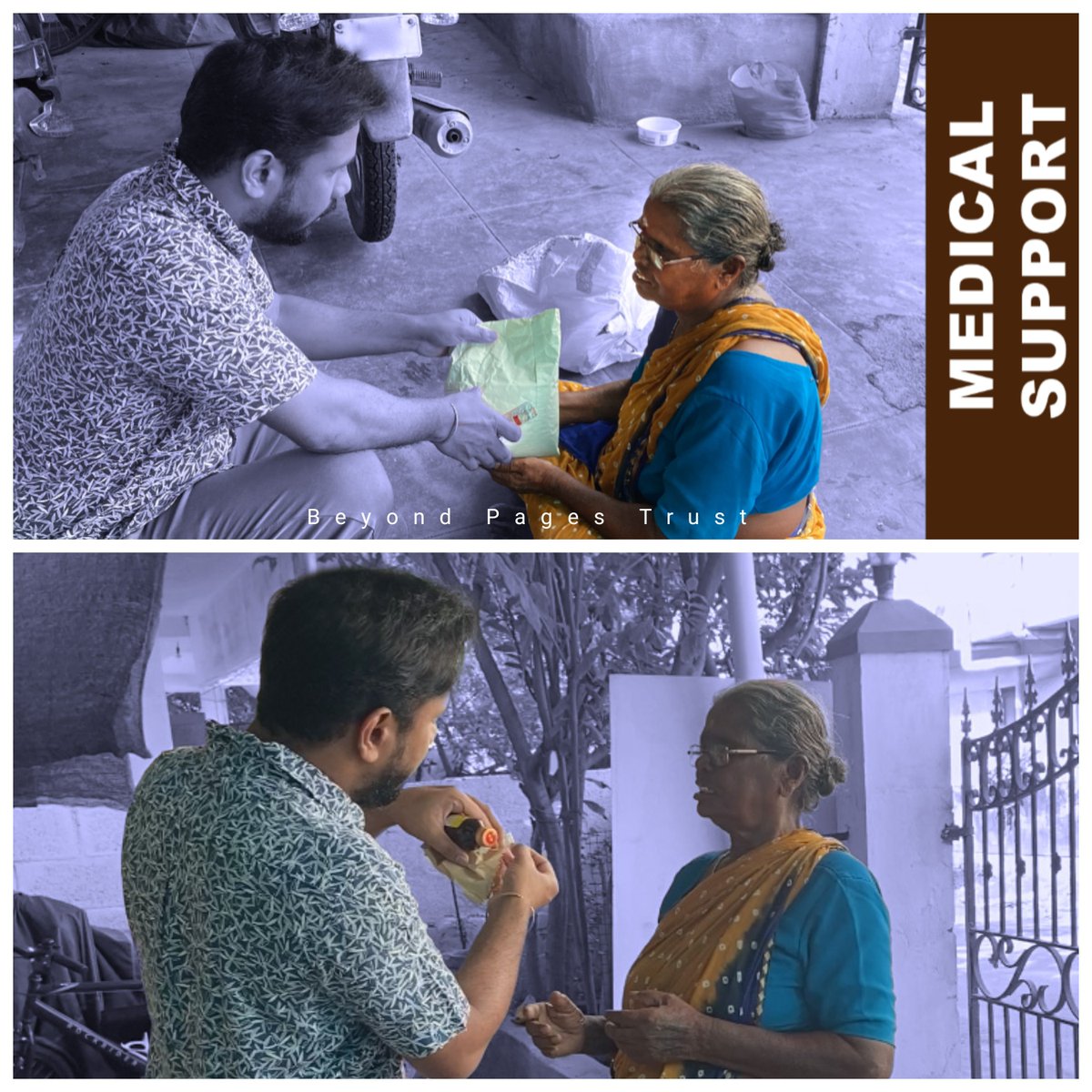 BeyondPagesTrus's tweet photo. @beyondpagestrust Donating Medicines

Beyond Pages Trust provided essential medicines to an elderly woman in need. This act of kindness symbolizes love, respect, and acknowledgment. With the support of our donors and volunteers, we bring hope and comfort to those most in need. https://t.co/Vu5mT9pUPG